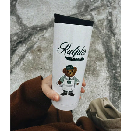 Ralph Lauren Home Ralph's Coffee Barista Polo Bear Tumbler White/Green