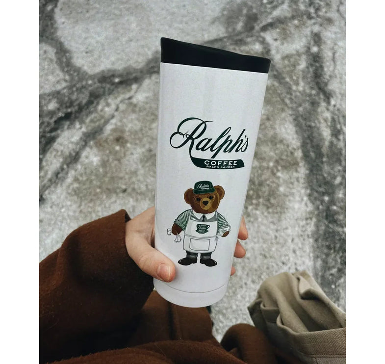 Ralph Lauren Home Ralph's Coffee Barista Polo Bear Tumbler White/Green