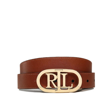 Polo Ralph Lauren Women's Reversible Leather Belt Black/Tan - Ready to Ship