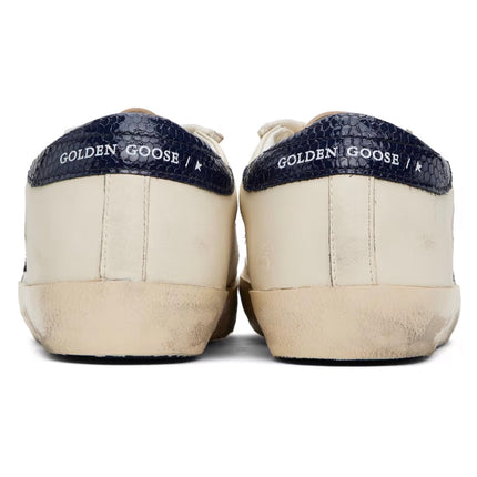 Golden Goose Women's Super Star Sneakers Navy/Beige/Shine