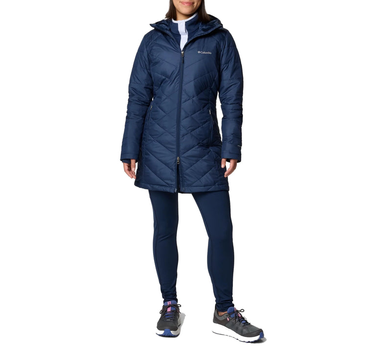 Columbia Women's Heavenly Long Hooded Jacket Collegiate Navy