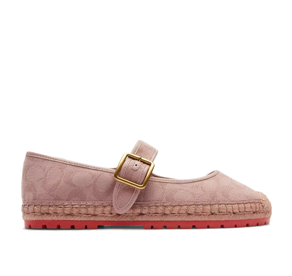 Coach Women's Courtney Espadrille In Signature Canvas Light Rose