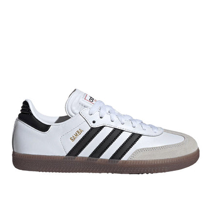 Adidas Big Kid's Samba J Cloud White/Core Black/Gum IF1944 - Special Price - Ready to Ship