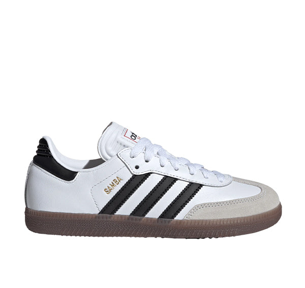 Adidas Big Kid's Samba J Cloud White/Core Black/Gum IF1944 - Special Price - Ready to Ship