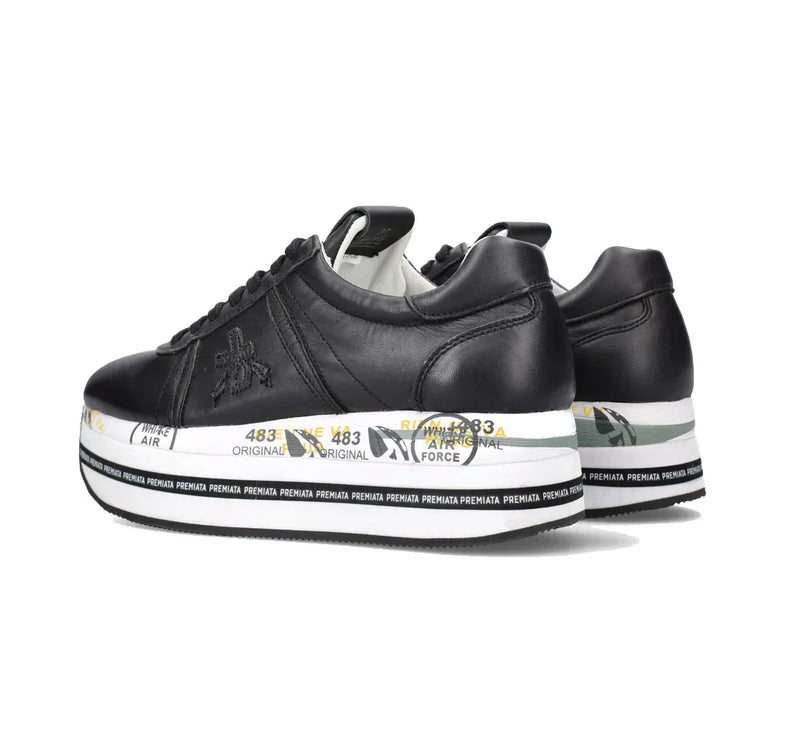 Premiata Women's Beth Sneakers Black 3873 - Ready to Ship