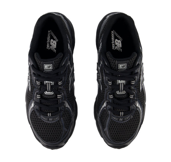 New Balance Grade School 740 Black with Silver Metalic GR740BM