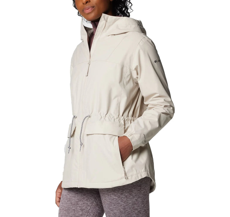 Columbia Women's Sweet Creek II Lined Rain Jacket Dark Stone