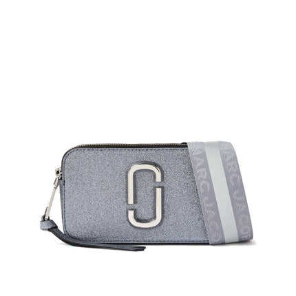 Marc Jacobs Women's The Galactic Snapshot Camera Bag Glitter Leather Silver