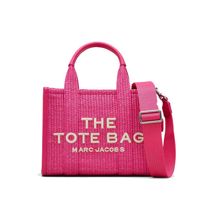 Marc Jacobs Women's The Woven Small Tote Bag Hot Pink