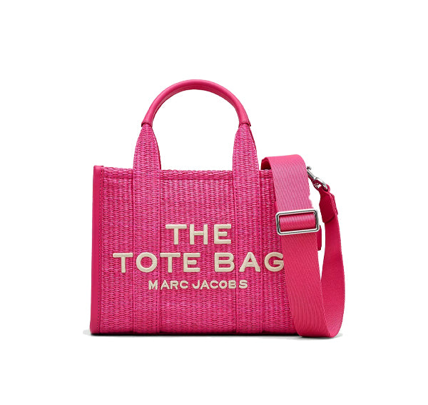 Marc Jacobs Women's The Woven Small Tote Bag Hot Pink