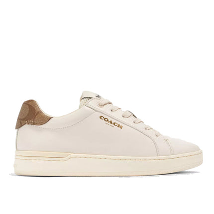 Coach Women's Clip Low Top Sneaker Chalk/Khaki