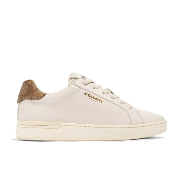 Coach Women's Clip Low Top Sneaker Chalk/Khaki