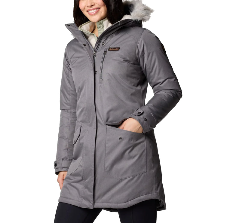 Columbia Women's Suttle Mountain Long Insulated Jacket City Grey