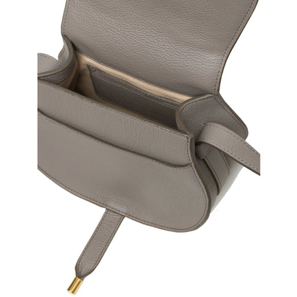 CHLOÉ Women's Small Marcie Saddle Bag Cashmere Grey