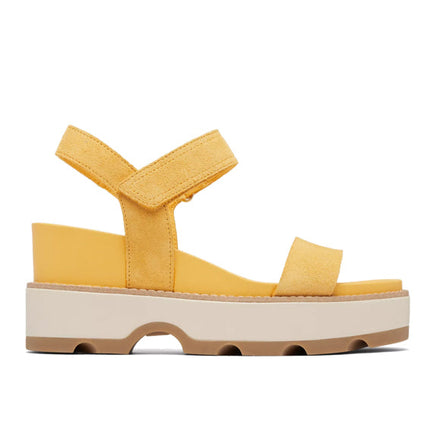 Sorel Women's Joanie IV Y Strap Wedge Sandal Yellow Ray/Honey White