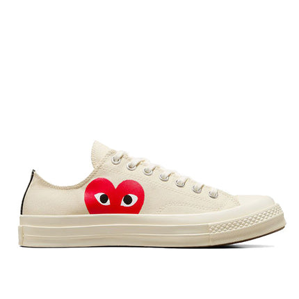 Converse x Comme des Garçons PLAY Chuck 70 Low Top Milk/Red/Black