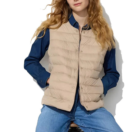 Uniqlo Women's Pufftech Compact Vest 32 Beige