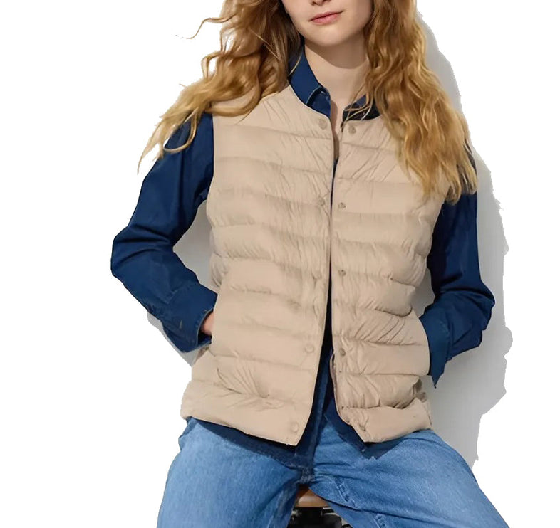 Uniqlo Women's Pufftech Compact Vest 32 Beige