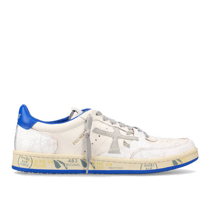 Premiata Men's Clay Sneakers White/Blue 6779