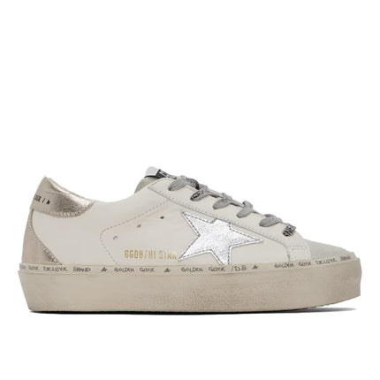 Golden Goose Women's Hi Star Sneakers White/Ice/Silver