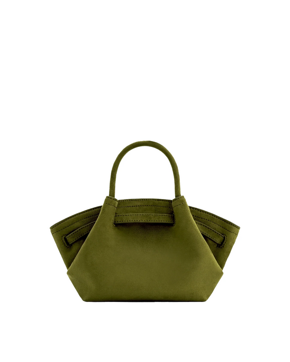 JW PEI Women's Hana Mini Faux Suede Tote Bag Dark Olive/Gold