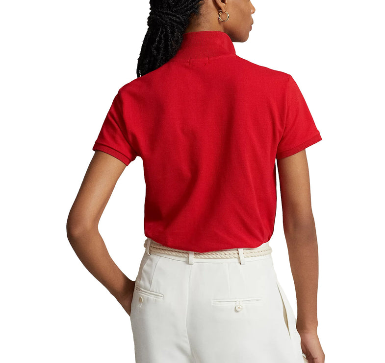 Polo Ralph Lauren Women's Classic Fit Mesh Polo Shirt Red