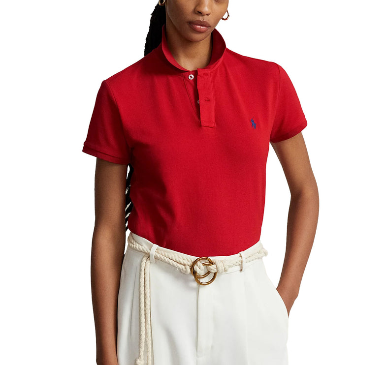 Polo Ralph Lauren Women's Classic Fit Mesh Polo Shirt Red