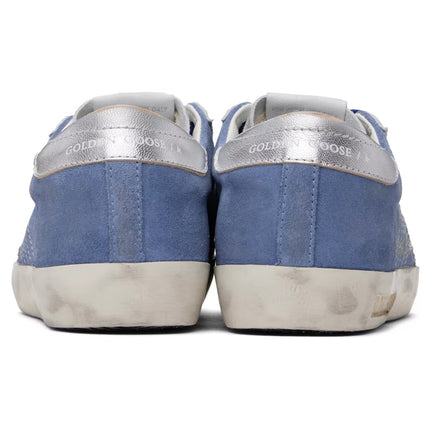 Golden Goose Women's Super Star Sneakers Shine/Silver/Blue