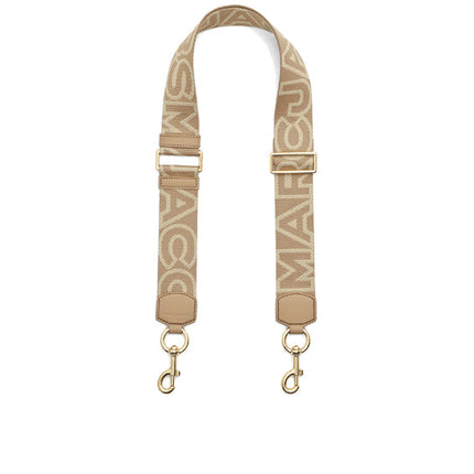 Marc Jacobs The Outline Logo Webbing Strap Camel
