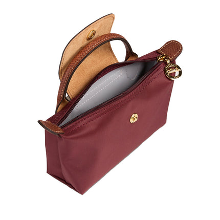 Longchamp Women's Le Pliage Original Pouch With Handle Bordeaux - Hemen Kargoda