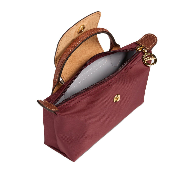 Longchamp Women's Le Pliage Original Pouch With Handle Bordeaux - Hemen Kargoda