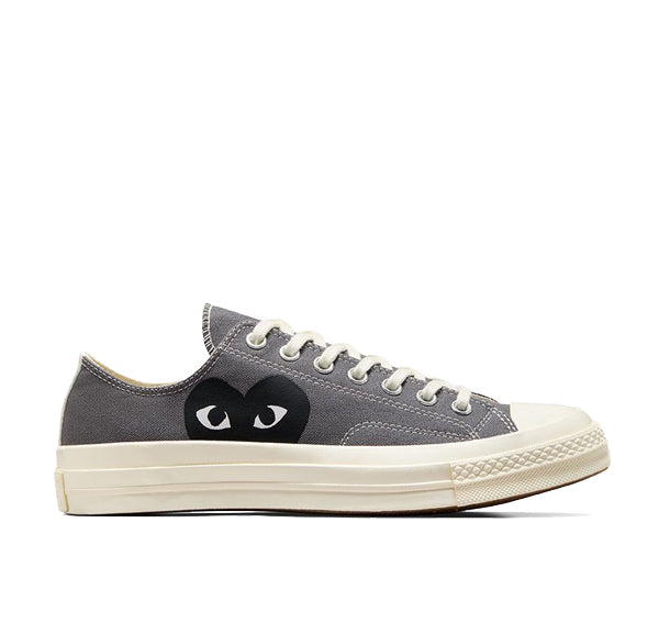 Converse x Comme des Garçons PLAY Chuck 70 Low Top Grey/Black/Egret - Special Price