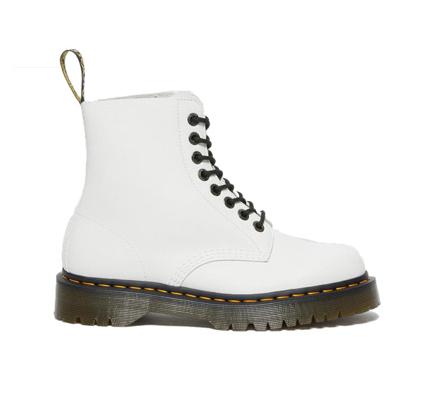 Dr. Martens Women's 1460 Pascal Bex Pisa Leather Lace Up Boots White - Special Price