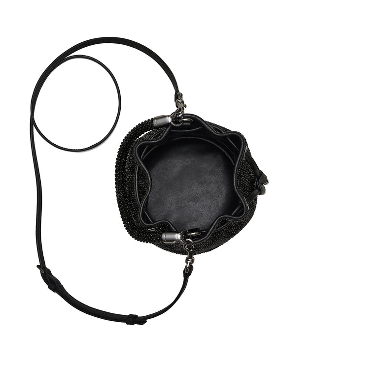 Marc Jacobs Women's The Rihenstone Mini Bucket Bag Black