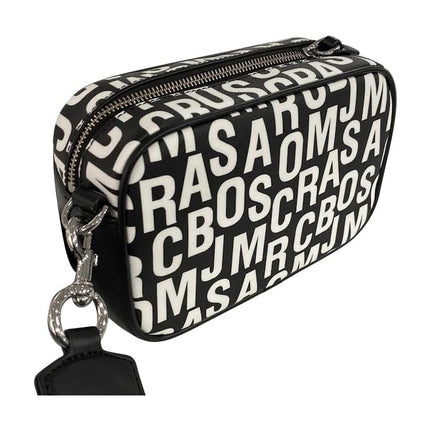 Marc Jacobs Women's Flash Leather Crossbody Bag Signature Black/White