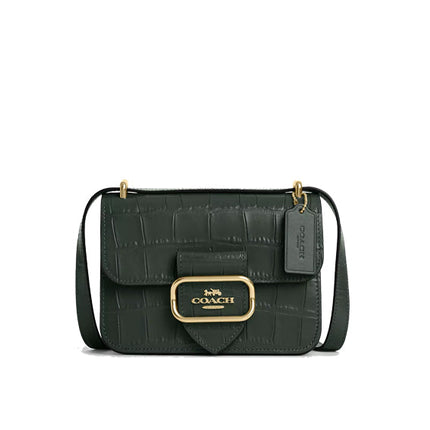 Coach Women's Morgan Square Crossbody Gold/Amazon Green