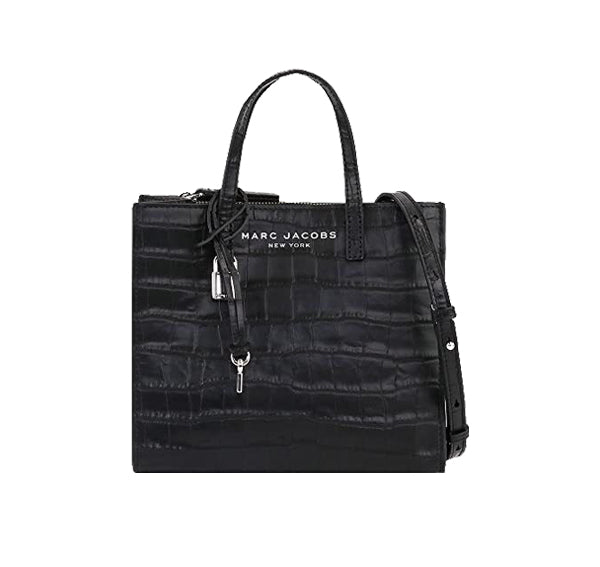 Marc Jacobs Women's Mini Grind Crocodile Embossed Leather Tote Black