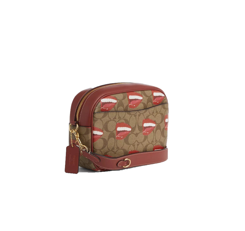 Coach Women's Coach X Tom Wesselmann Jamie Camera Bag In Signature Canvas Gold/Khaki/Terracotta Multi