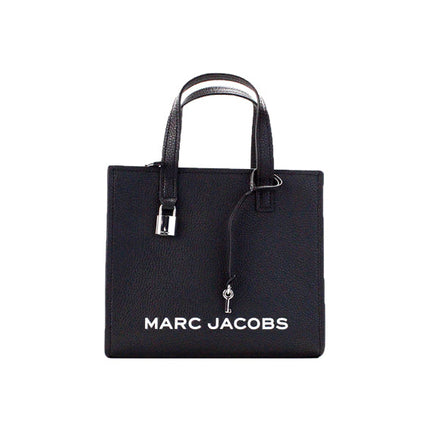 Marc Jacobs Women's Mini Grind Branded Leather Tote Bag Black