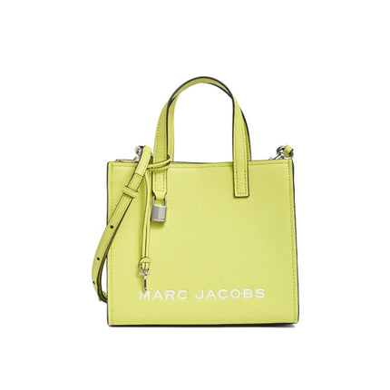 Marc Jacobs Women's Mini Grind Branded Leather Tote Bag Limoncello