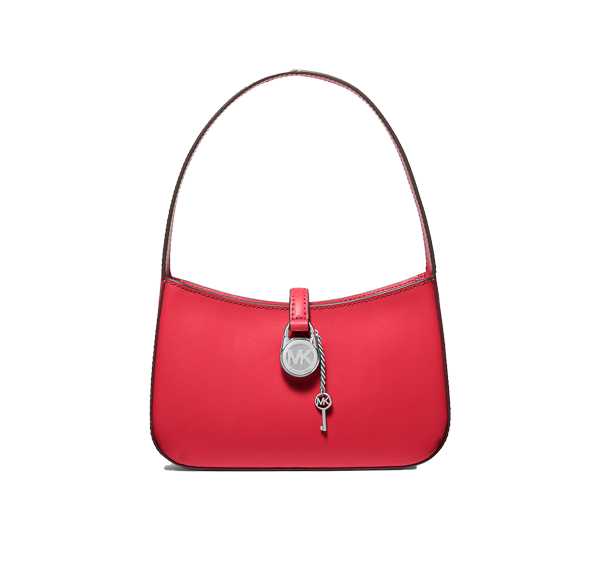 Michael Kors Women's Lyra Small Leather Pochette Bright Red