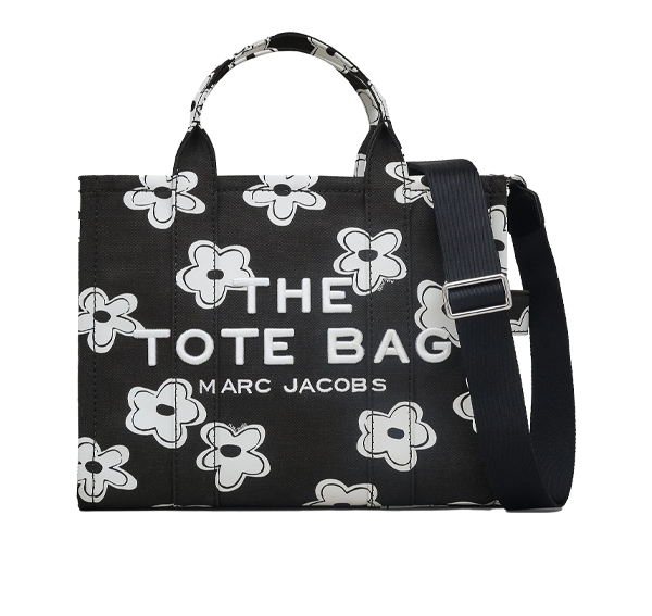 Marc Jacobs Women's The Daisy Canvas Medium Tote Bag Black