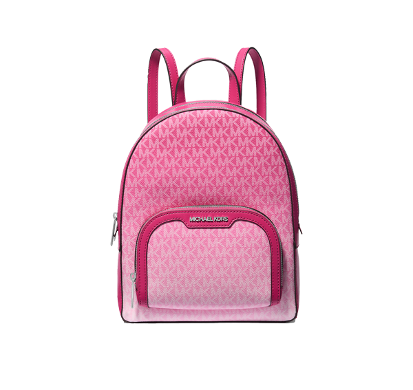 Michael Kors Women's Jaycee Medium Ombré Signature Logo Backpack Dragonfruit