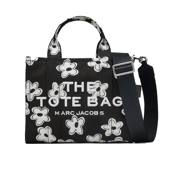 Marc Jacobs Women's The Daisy Canvas Small Tote Bag Black