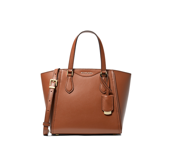 Michael Kors Women's Taryn Small Leather Convertible Crossbody Bag Luggage