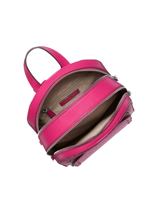 Michael Kors Women's Jaycee Medium Ombré Signature Logo Backpack Dragonfruit