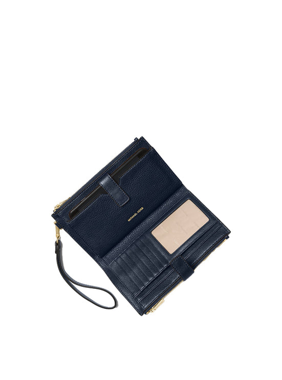 Michael Kors Women's Adele Leather Smartphone Wallet Navy