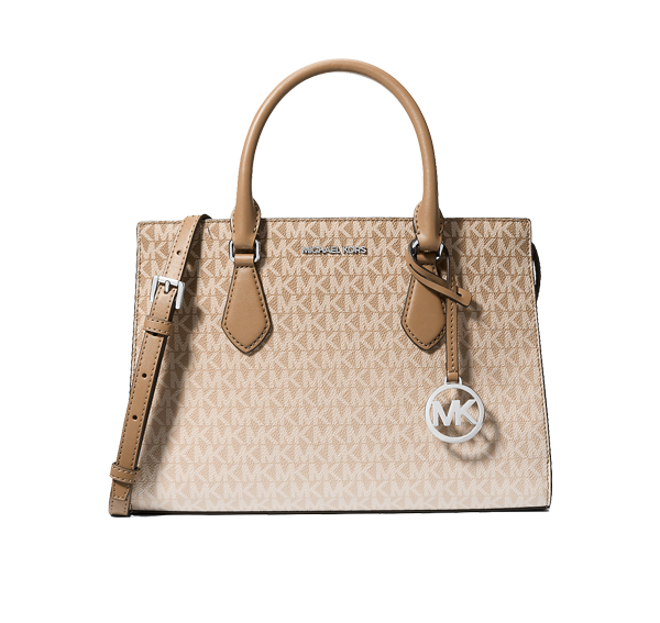 Michael Kors Women's Sheila Medium Ombré Signature Logo Satchel Husk