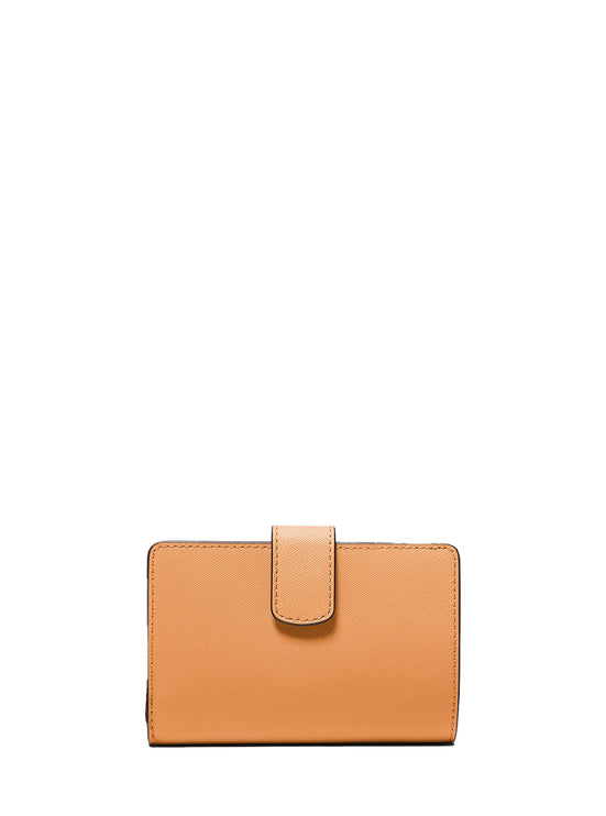 Michael Kors Women's Medium Crossgrain Leather Wallet Cider