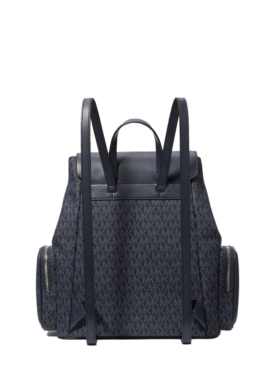 Michael Kors Women's Jet Set Large Signature Logo Backpack Admiral